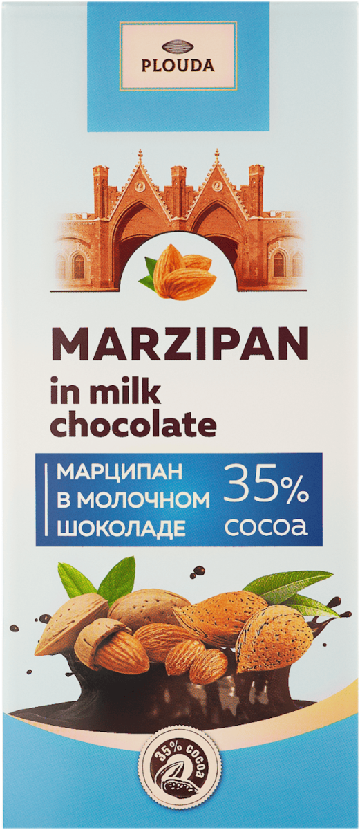 Марципан в молочном шоколаде (Plouda)